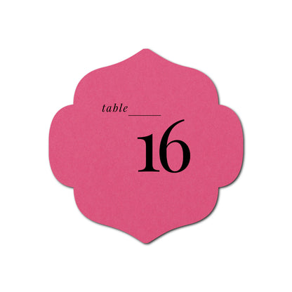 Individually Personalized Wedding Prints on Diecut Cardstock - Shape S10