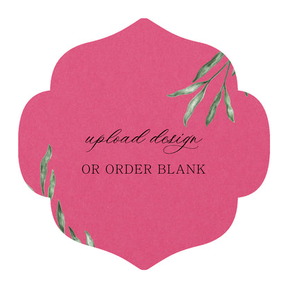Custom Wedding Prints on Diecut Shaped Cardstock | Shape S10