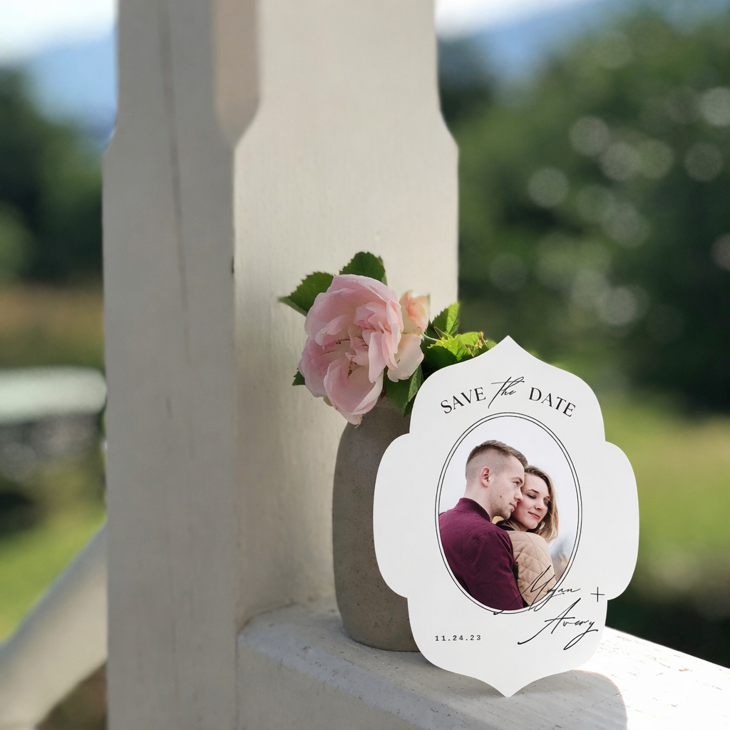 Personalized Wedding Cards | Fully Custom Print | Signature Shape S10