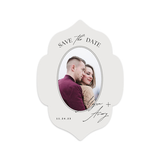 Personalized Wedding Cards | Fully Custom Print | Signature Shape S10