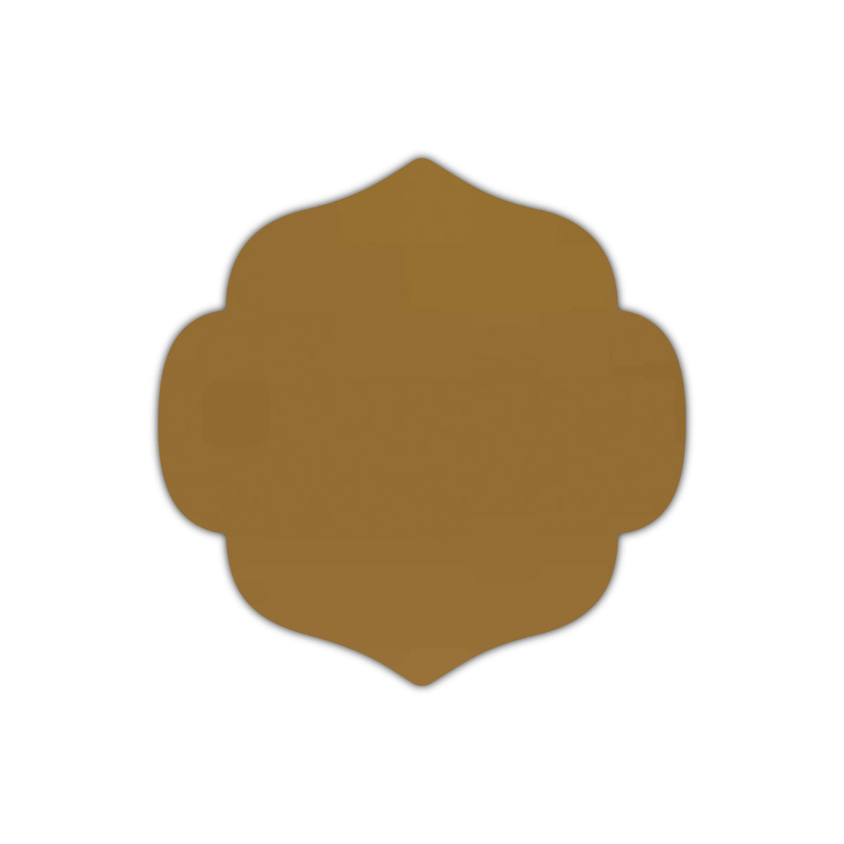 CMYK Print on Shimmer Antique Gold Cardstock | Shape S10 | 4.25" x 4.25"