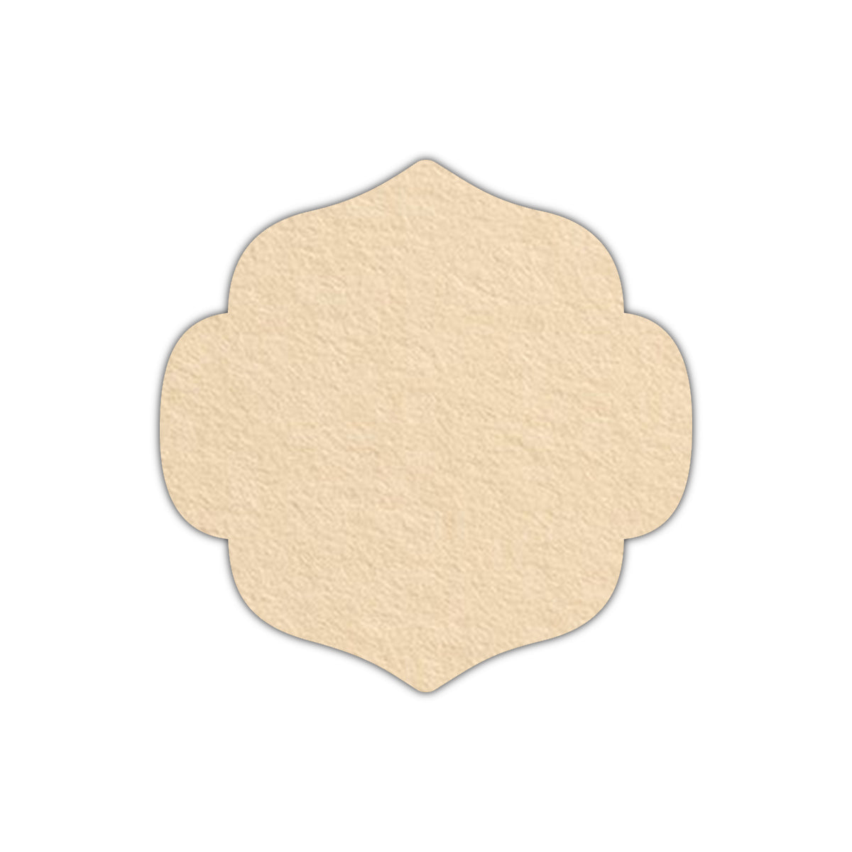 CMYK Print on Antique Ivory Cardstock | Shape S10 | 2" x 2"