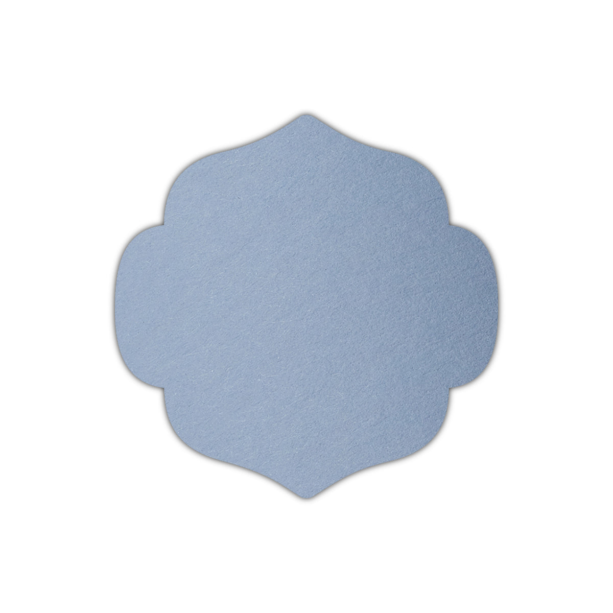 CMYK Print on Azure Blue Cardstock | Shape S10 | 2" x 2"
