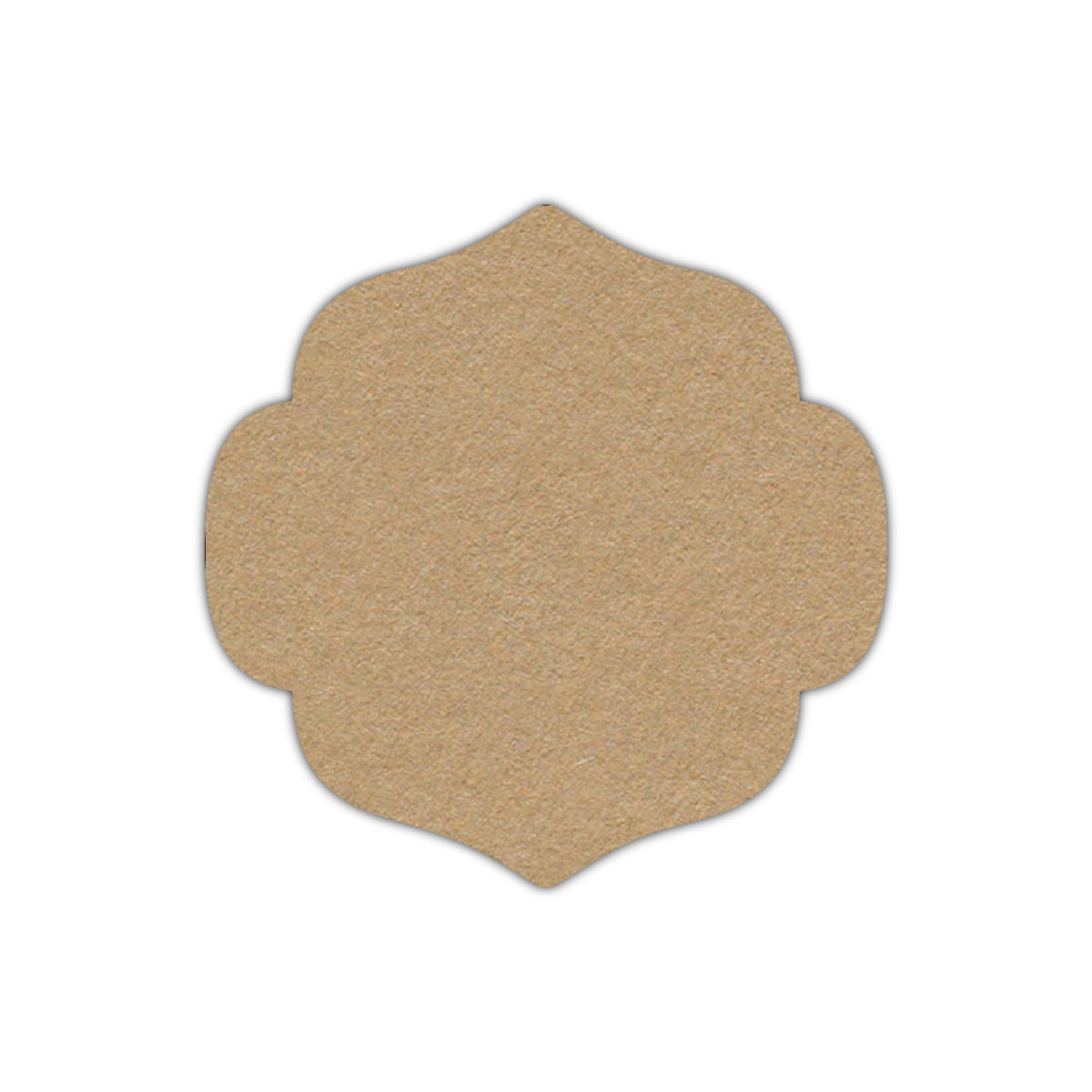 CMYK Print on Camel Cardstock | Shape S10 | 5.25" x 5.25"