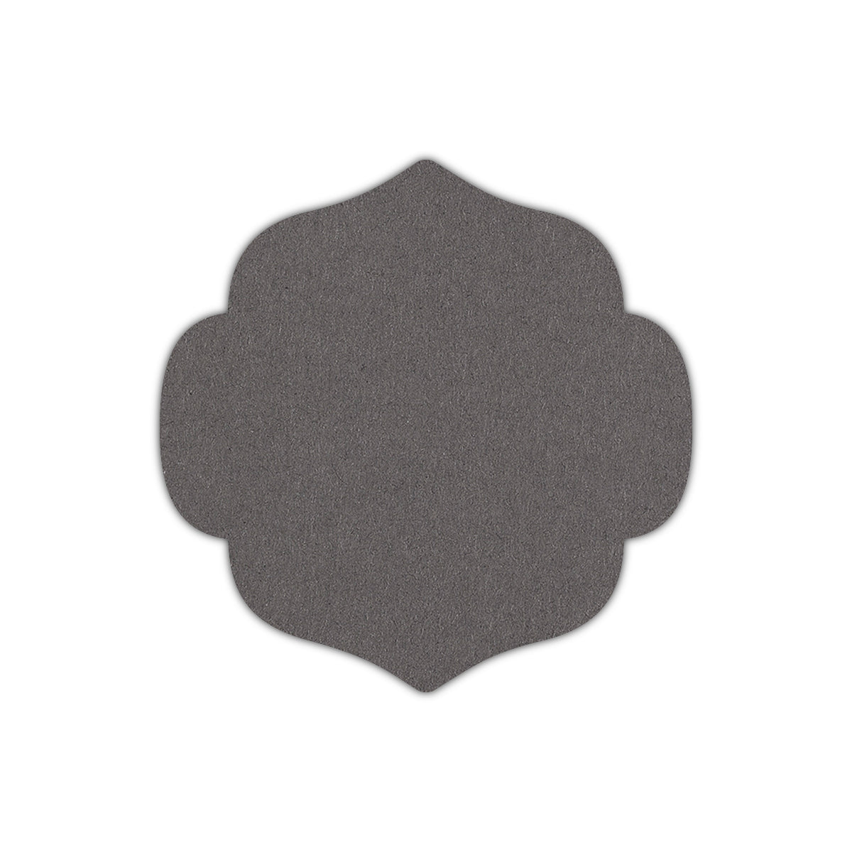 CMYK Print on Dark Grey Cardstock | Shape S10 | 6.25" x 6.25"