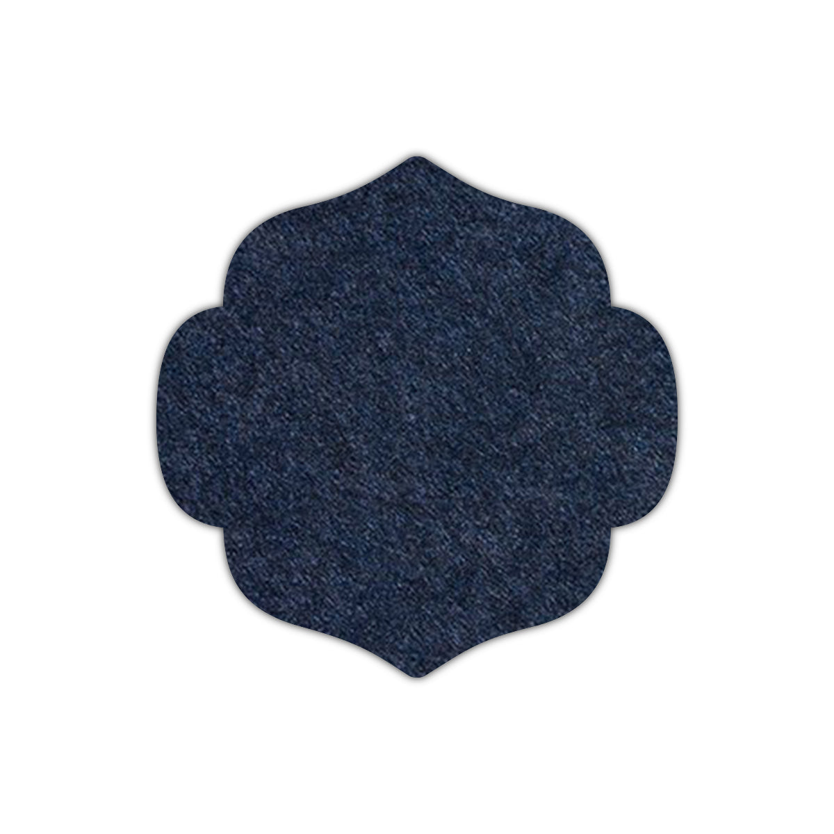 CMYK Print on Dark Navy Blue Cardstock | Shape S10 | 4.5" x 4.5"