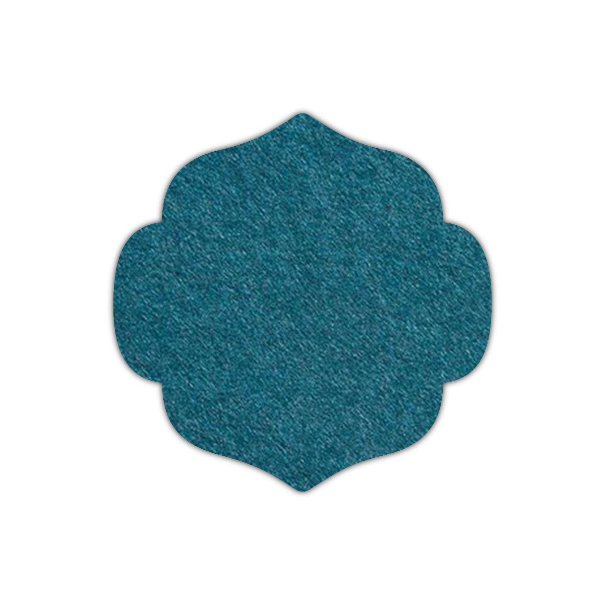 CMYK Print on Dark Teal Blue Cardstock | Shape S10 | 6" x 6"