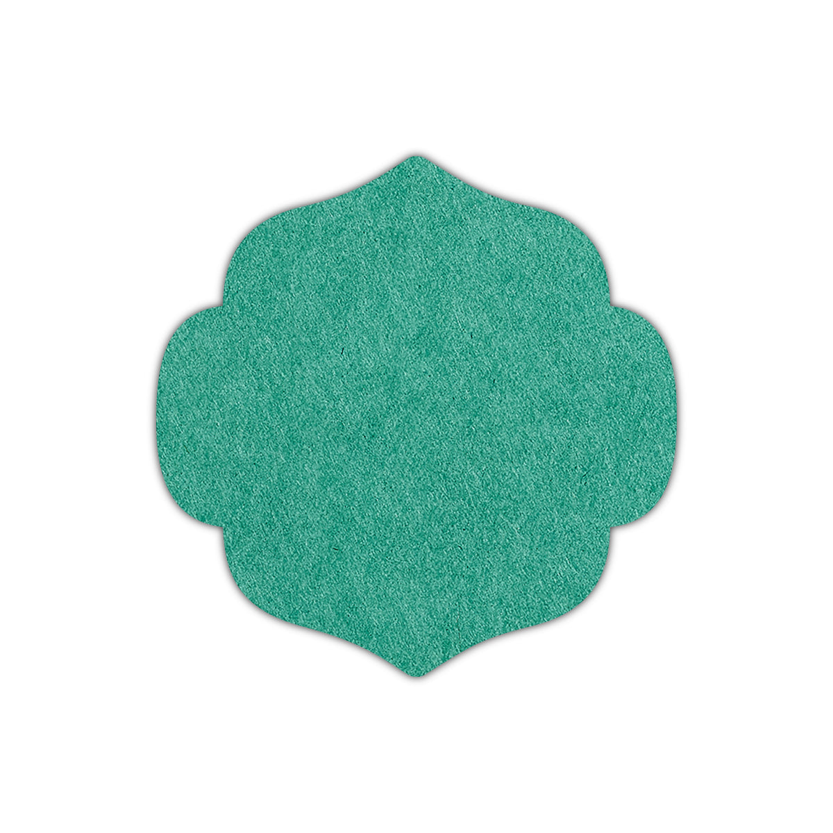 CMYK Print on Emerald Cardstock | Shape S10 | 3" x 3"