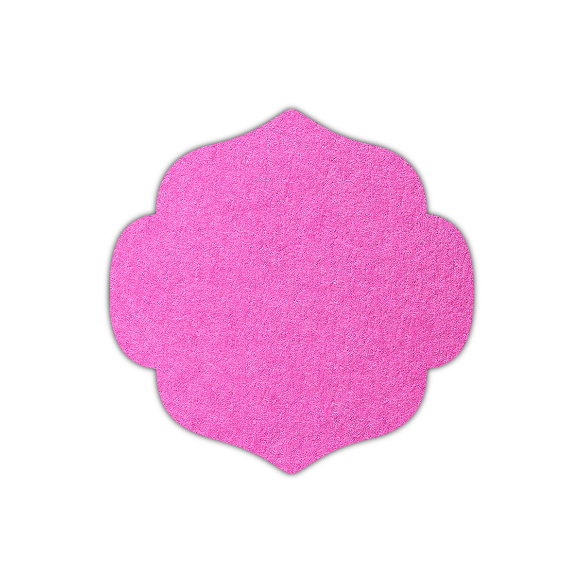 CMYK Print on Fuchsia Pink Cardstock | Shape S10 | 3.5" x 3.5"