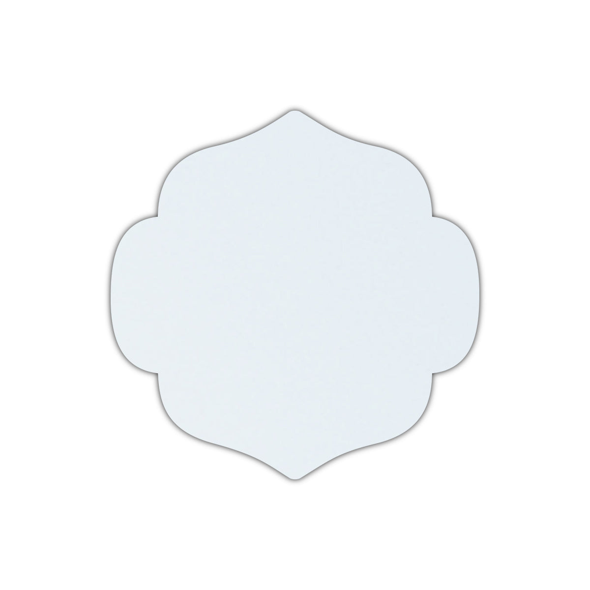 CMYK Print on Shimmer Ice Silver Cardstock | Shape S10 | 8" x 8"