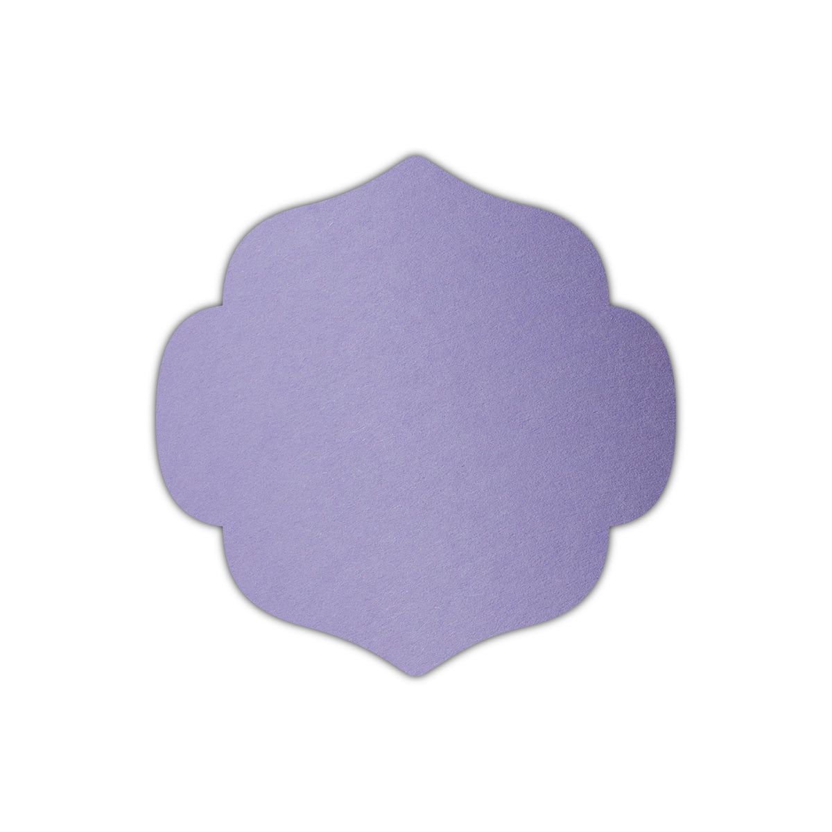 CMYK Print on Lavender Cardstock | Shape S10 | 7" x 7"