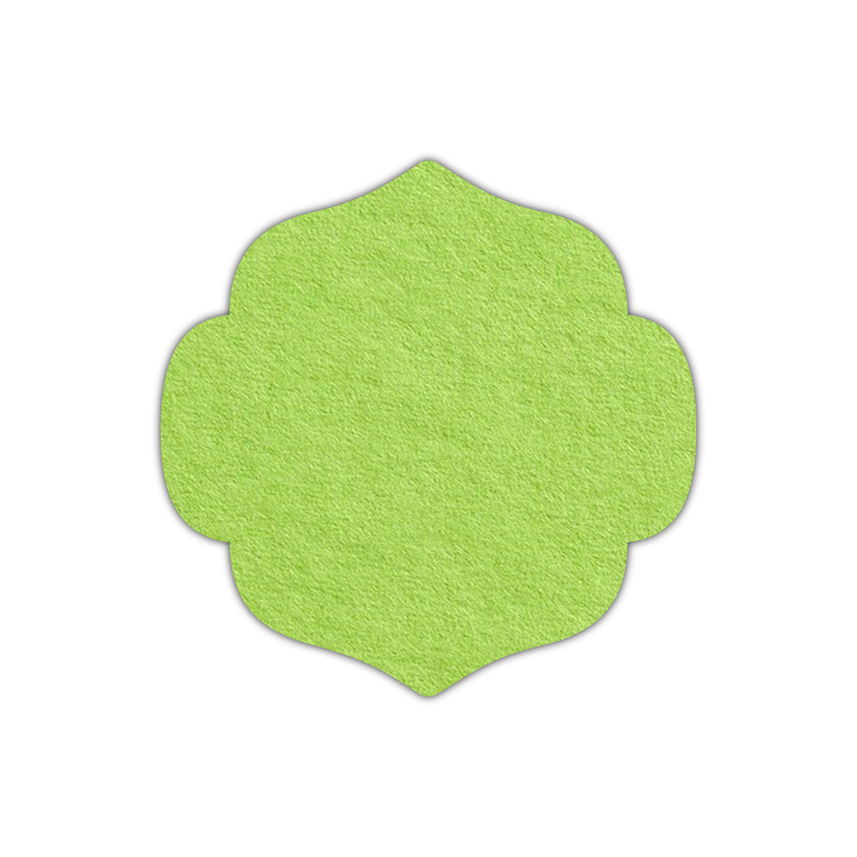CMYK Print on Leaf Green Cardstock | Shape S10 | 3.75" x 3.75"