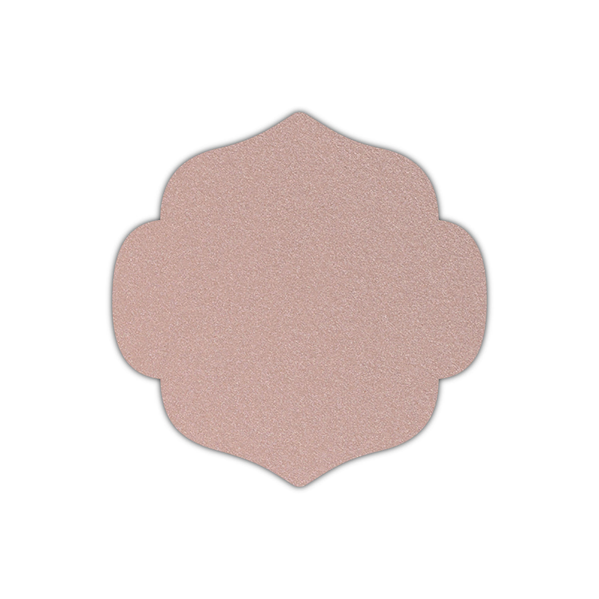 CMYK Print on Shimmer Nude Cardstock | Shape S10 | 2.25" x 2.25"