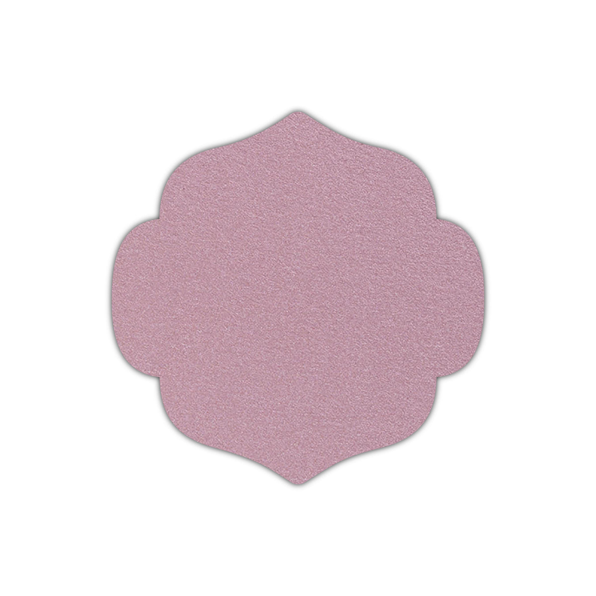 CMYK Print on Shimmer Rose Gold Cardstock | Shape S10 | 5" x 5"