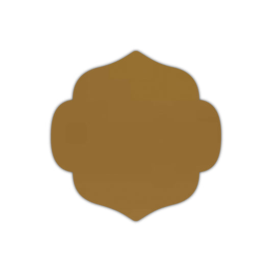 CMYK Print on Shimmer Antique Gold Cardstock | Shape S10 | 8" x 8"