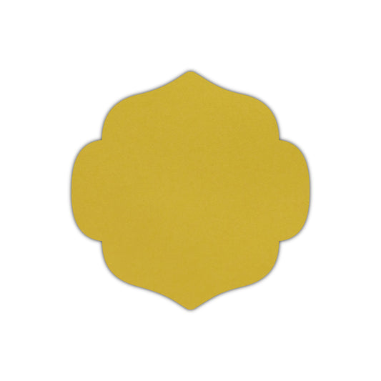 CMYK Print on Shimmer Fine Gold Cardstock | Shape S10 | 4.75" x 4.75"