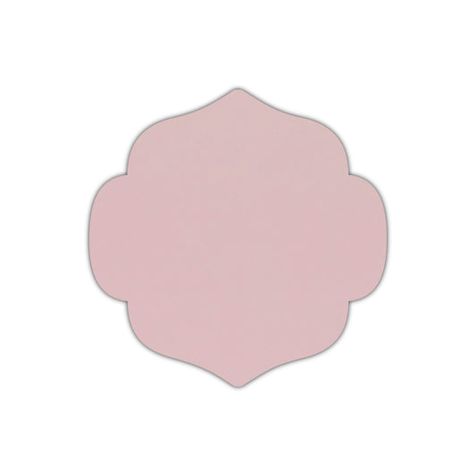 CMYK Print on Shimmer Rose Quartz Cardstock | Shape S10 | 8" x 8"
