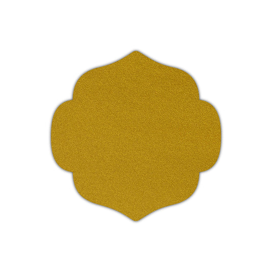 CMYK Print on Shimmer Super Gold Cardstock | Shape S10 | 2.25" x 2.25"