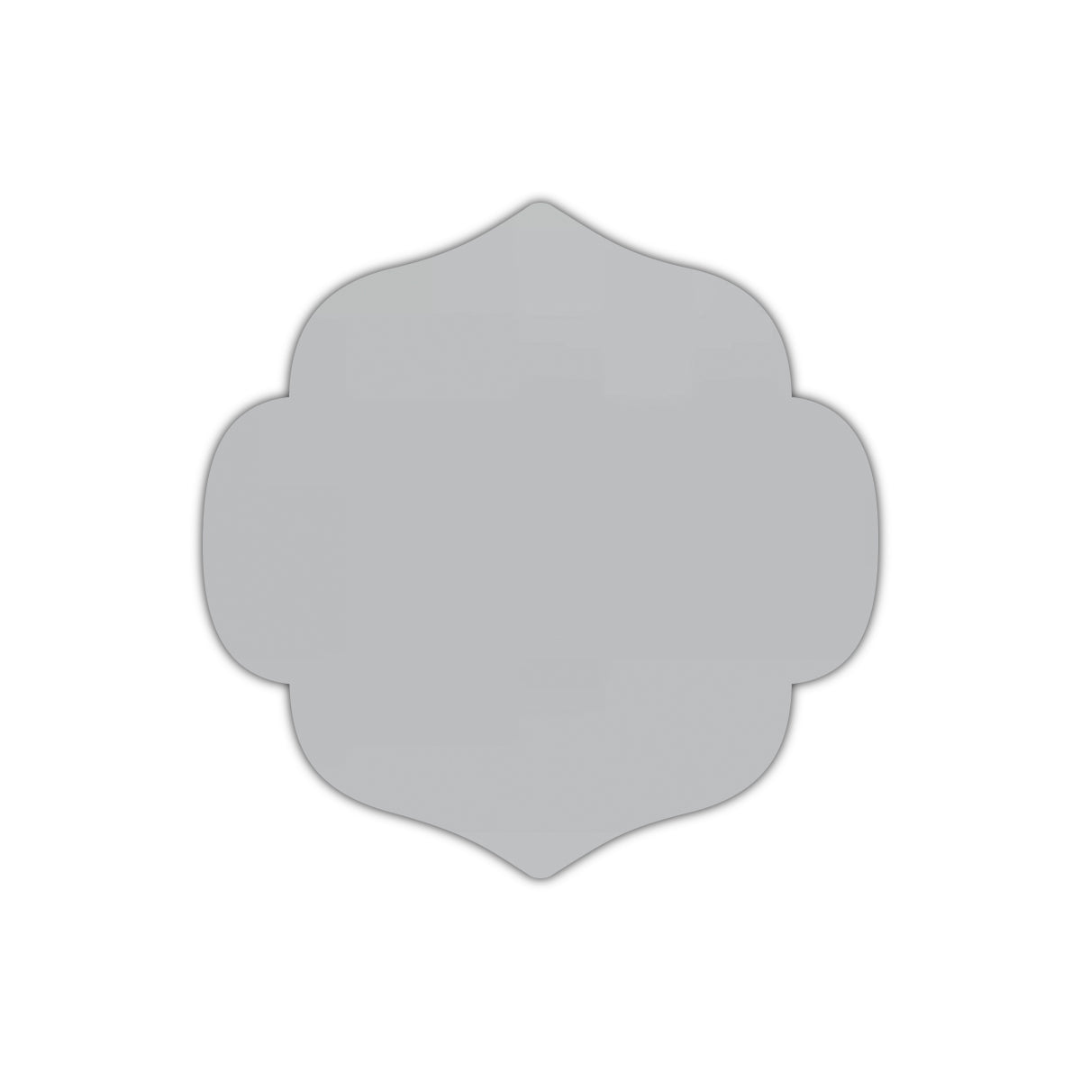 CMYK Print on Shimmer Silver Cardstock | Shape S10 | 6" x 6"