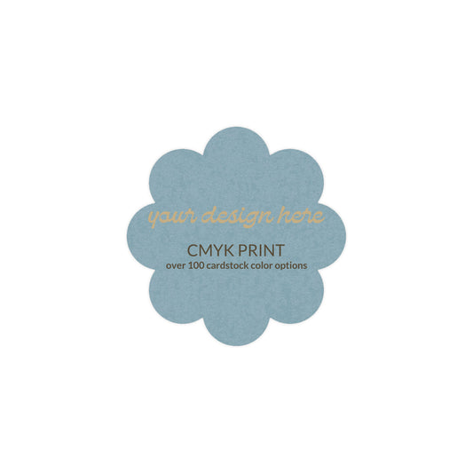 Shape S113 Diecut Card | CMYK Print | 3" x 3"
