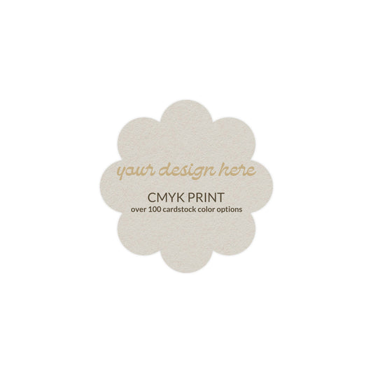Shape S113 Diecut Card | CMYK Print | 2.5" x 2.5"