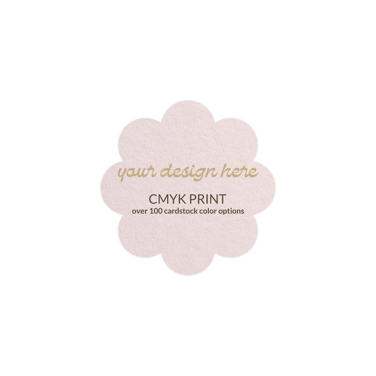 Shape S113 Diecut Card | CMYK Print | 2.25" x 2.25"