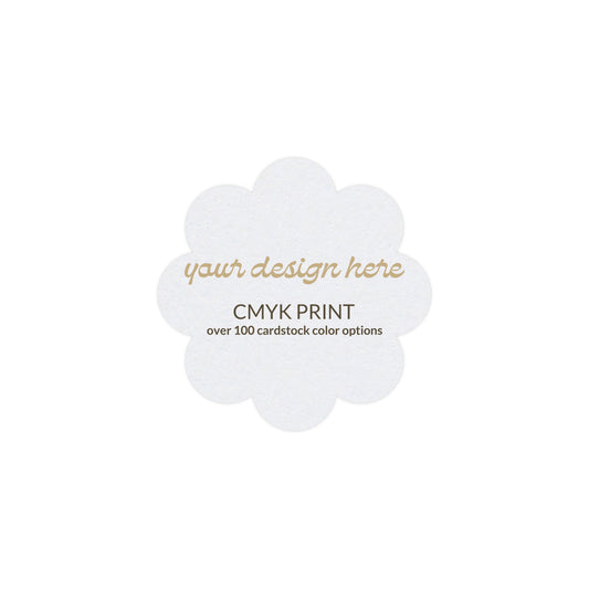 Shape S113 Diecut Card | CMYK Print | 2.75" x 2.75"