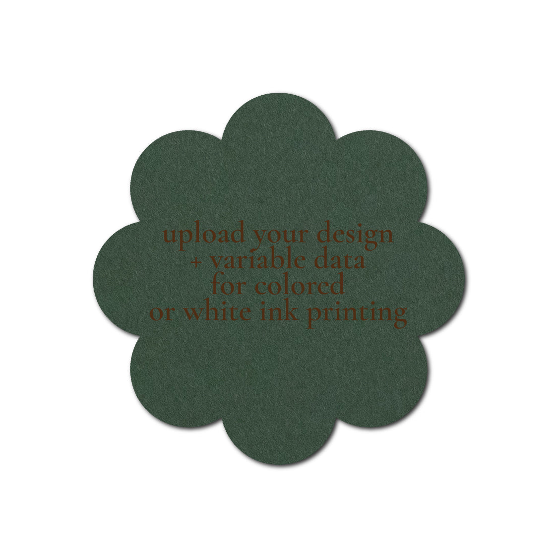 Individually Personalized Wedding Prints on Diecut Cardstock - Shape S113