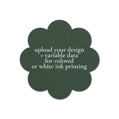 Individually Personalized Wedding Prints on Diecut Cardstock - Shape S113