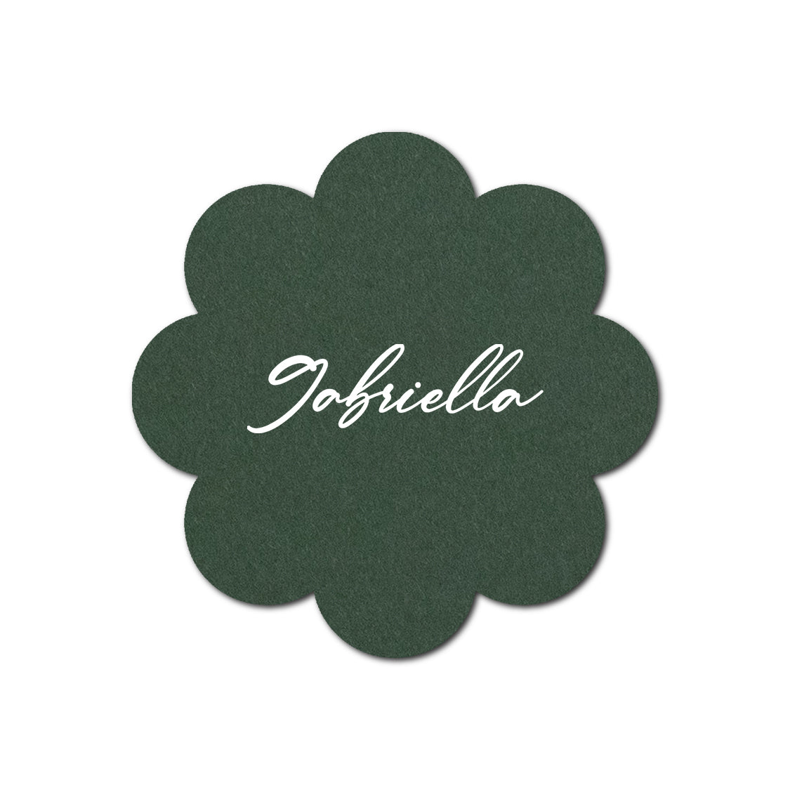 Individually Personalized Wedding Prints on Diecut Cardstock - Shape S113