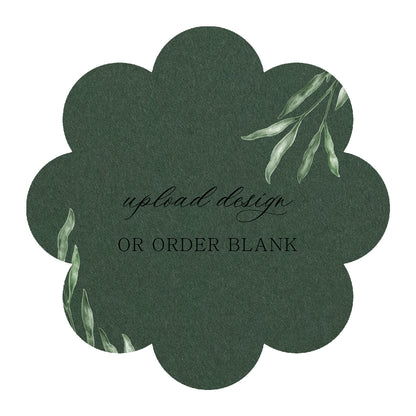 Custom Wedding Prints on Diecut Shaped Cardstock | Shape S113