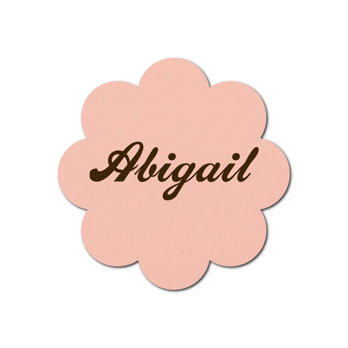 Individually Personalized Wedding Prints on Diecut Cardstock - Shape S113