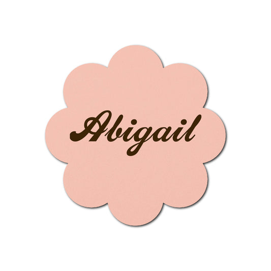 Individually Personalized Wedding Prints on Diecut Cardstock - Shape S113