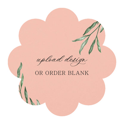Custom Wedding Prints on Diecut Shaped Cardstock | Shape S113