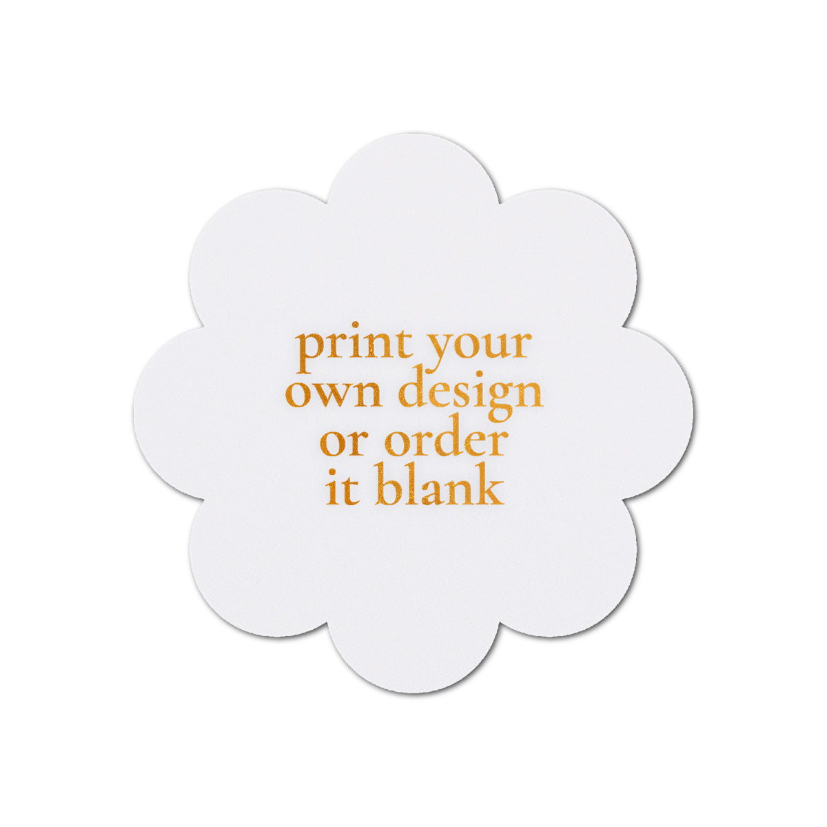 Custom Wedding Prints on Diecut Shaped Cardstock | Shape S113