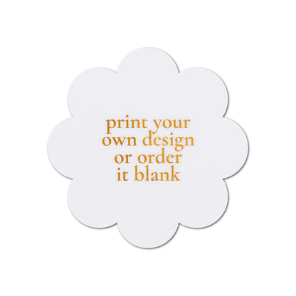 Custom Wedding Prints on Diecut Shaped Cardstock | Shape S113