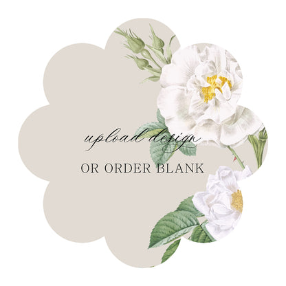 Custom Wedding Prints on Diecut Shaped Cardstock | Shape S113