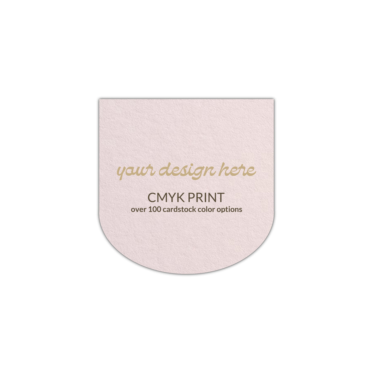 Shape S114 Diecut Card | CMYK Print | 4.75" x 4.75"