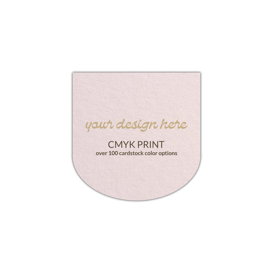 Shape S114 Diecut Card | CMYK Print | 2.25" x 2.25"