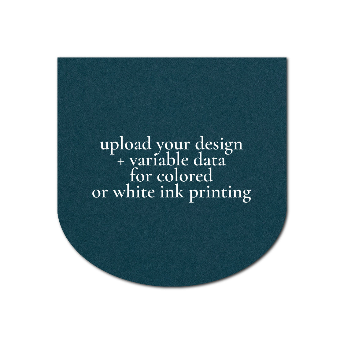 Individually Personalized Wedding Prints on Diecut Cardstock - Shape S114