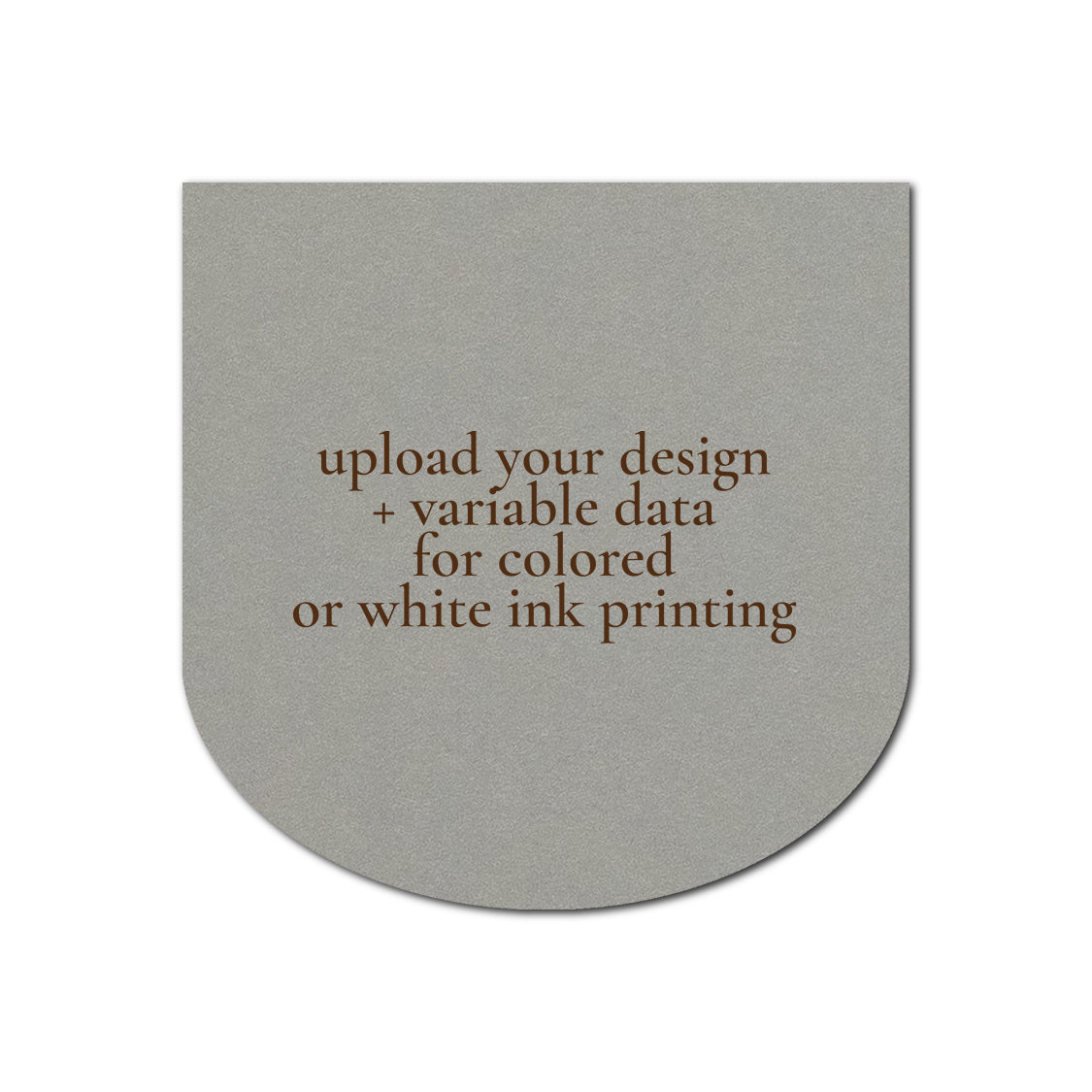 Individually Personalized Wedding Prints on Diecut Cardstock - Shape S114