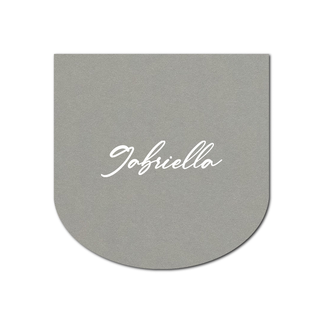 Individually Personalized Wedding Prints on Diecut Cardstock - Shape S114