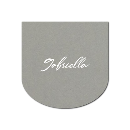 Individually Personalized Wedding Prints on Diecut Cardstock - Shape S114