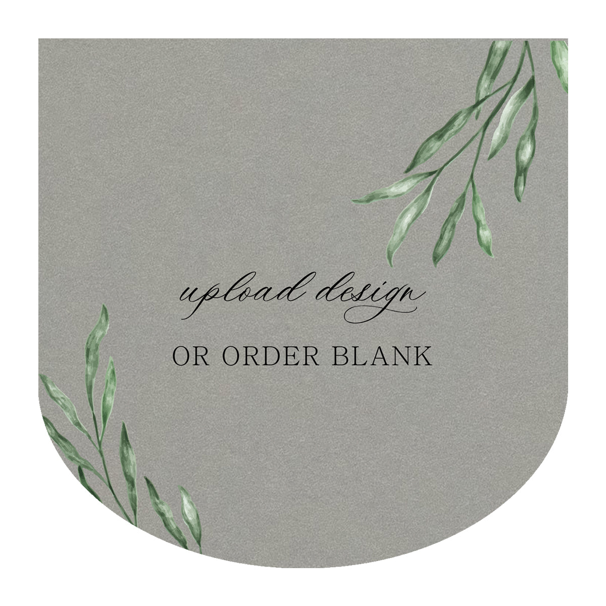 Custom Wedding Prints on Diecut Shaped Cardstock | Shape S114