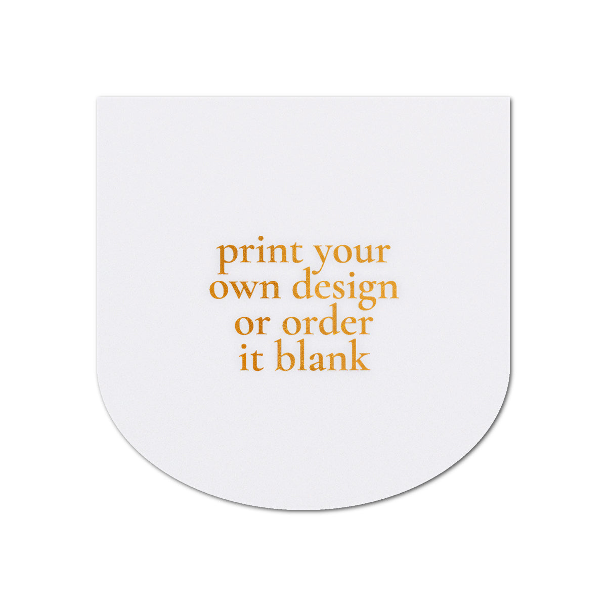 Custom Wedding Prints on Diecut Shaped Cardstock | Shape S114
