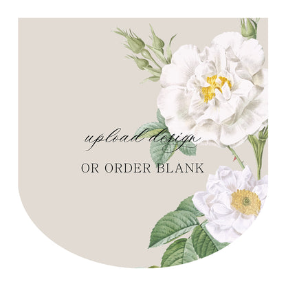 Custom Wedding Prints on Diecut Shaped Cardstock | Shape S114
