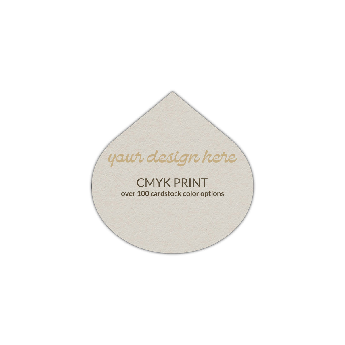 Shape S115 Diecut Card | CMYK Print | 5" x 5"