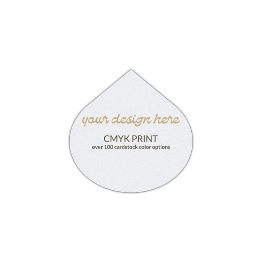Shape S115 Diecut Card | CMYK Print | 4" x 4"