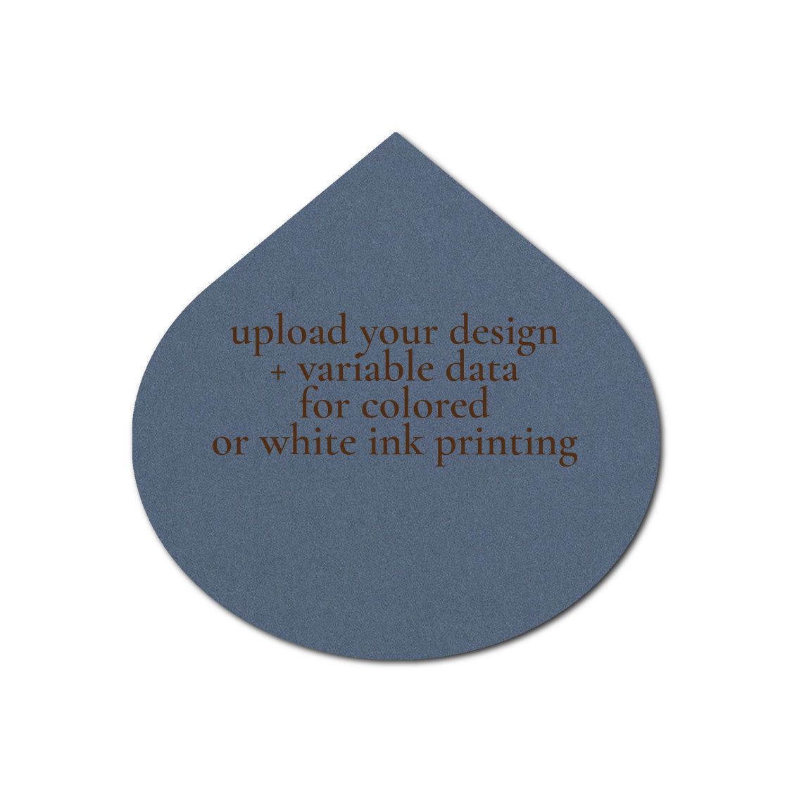 Individually Personalized Wedding Prints on Diecut Cardstock - Shape S115