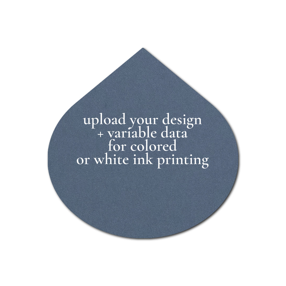 Individually Personalized Wedding Prints on Diecut Cardstock - Shape S115